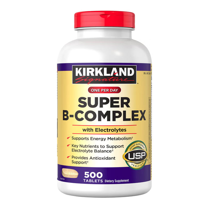 Kirkland Signature Super B-Complex with Electrolytes and Vitamin C, 500 Tablets